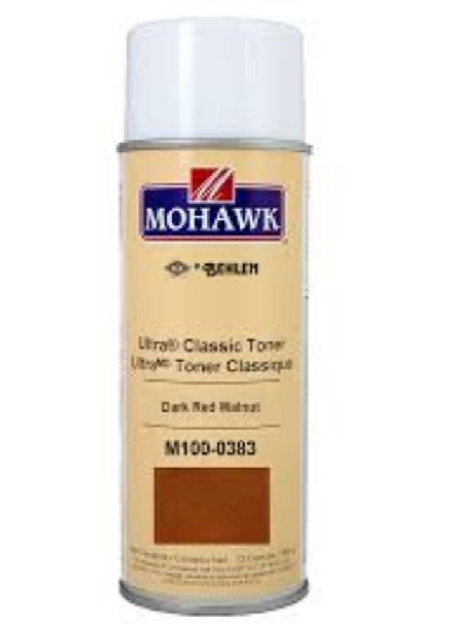 Mohawk Finishing Products Mohawk Ultra Classic Toner Dark Red Walnut M100 0383 Premium Dye aerosol for Wood, Excellent Clarity, Non Fading 13oz - Image 1