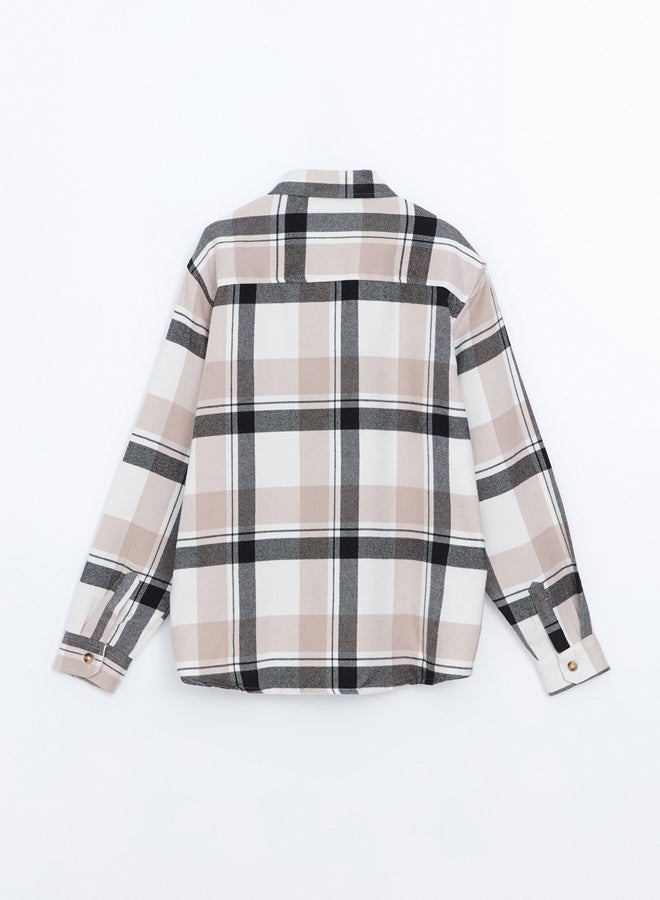 LC WAIKIKI Regular Fit Long Sleeve Plaid Gabardine Men's Shirt  - Image 2