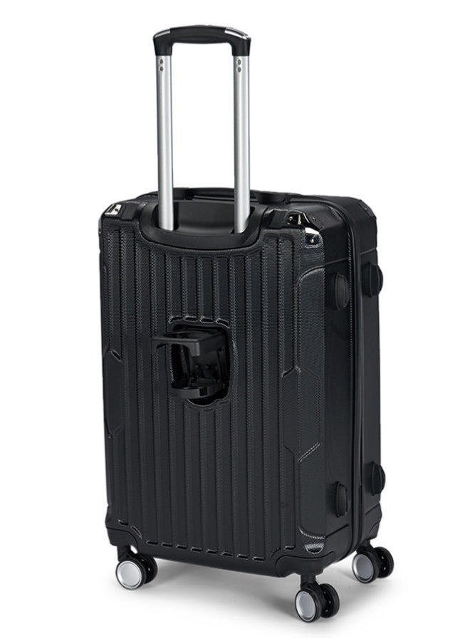 ليمرا شنطة سفر 20 بوصة خفيفة الوزن – عجلات 360° – خامة ABS متينة – مقبض تلسكوبي – حقيبة مقصورة للطائرات لون أسود - Image 3