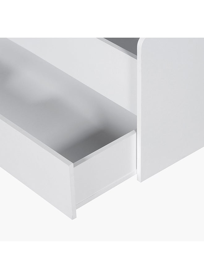 Home Box - سرير فردي مزود برف للتخزين من فانيليا مع درجين 226.5 × 120 × 122 سم - Image 1