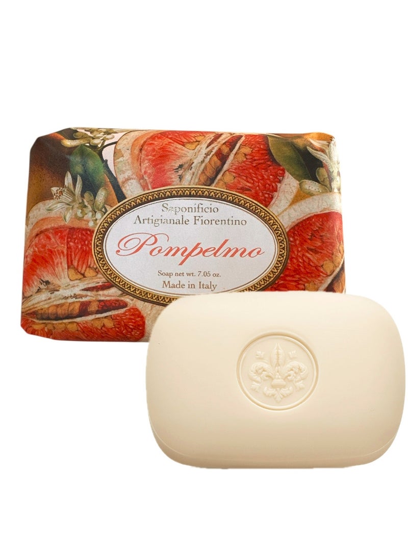 SAPONIFICIO ARTIGIANALE FIORENTINO Grapefruit Soap (200g) - Image 1