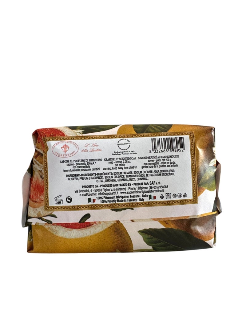 SAPONIFICIO ARTIGIANALE FIORENTINO Grapefruit Soap (200g) - Image 3