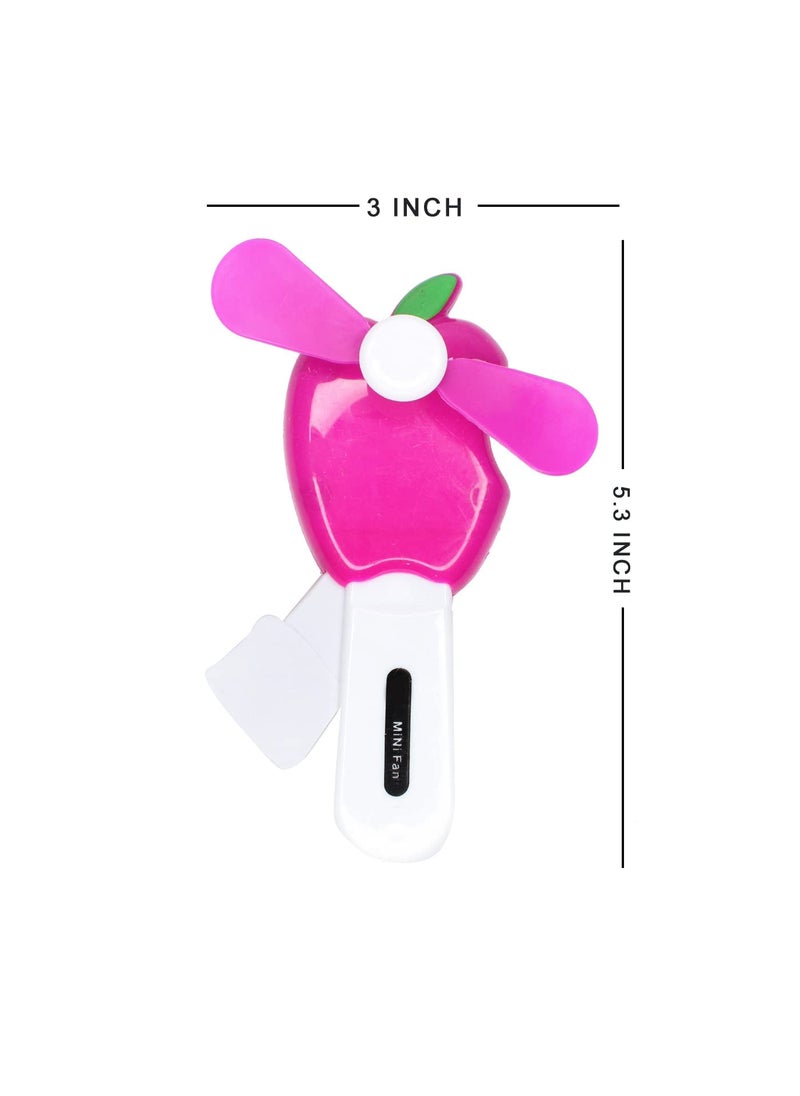 Prime Prime Set Of 2 Pcs Cartoon Design HandDriven Portable Mini Fan Toy for Kids Indoor Outdoor Use Pack Of 1  - Image 2