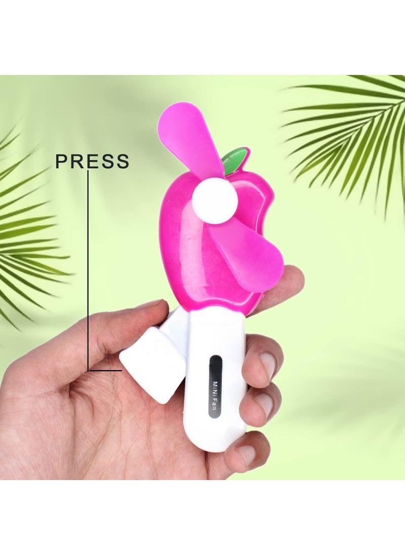 Prime Prime Set Of 2 Pcs Cartoon Design HandDriven Portable Mini Fan Toy for Kids Indoor Outdoor Use Pack Of 1  - Image 3