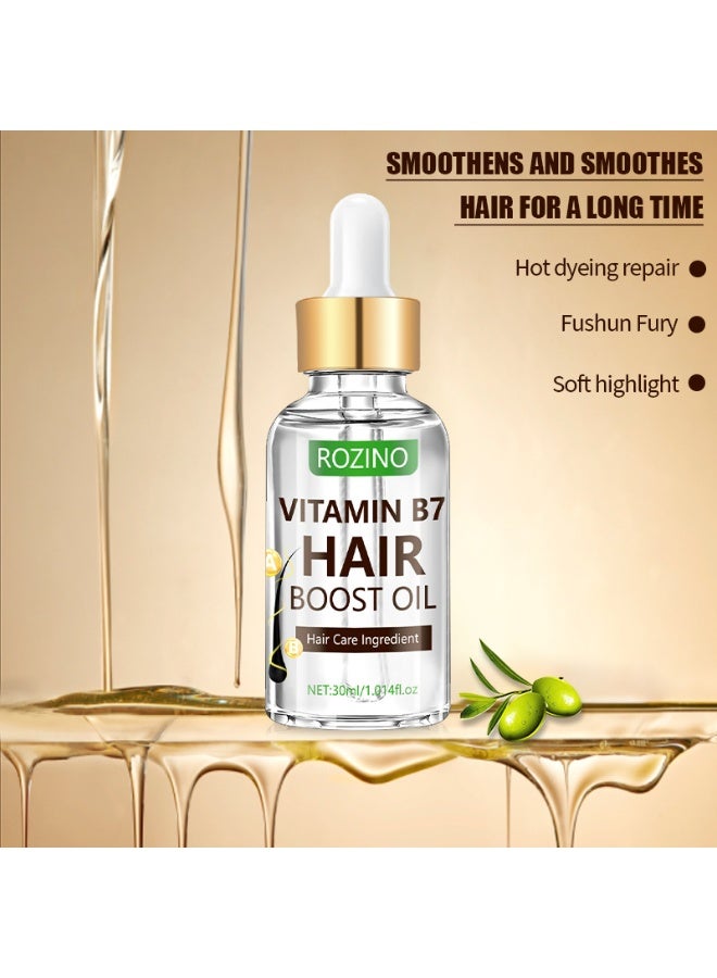 روزينو زيت فيتامين للعناية بالشعر العطري، زيت العناية بالشعر الناعم، مرطب، إصلاح، صبغ وتجعيد الشعر التالف، زيت عطري للعناية بالشعر 30 مل - Image 3