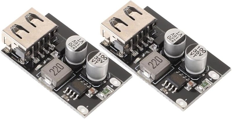 لوحة منظم الجهد محول 2 قطعة شحن سريع عبر USB لإمداد الهواتف والأجهزة اللوحية - Image 1