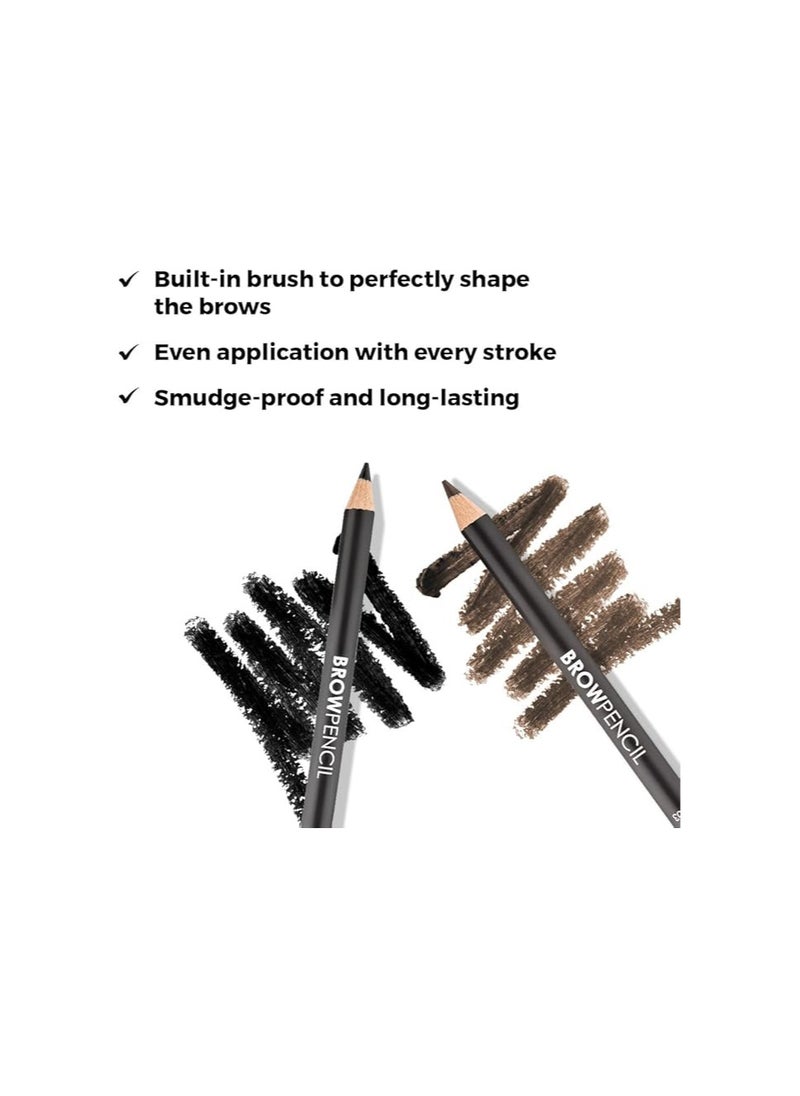 LAMEL Lamel Eyebrow Liner - Long-lasting - Includes Brush - Cruelty Free - For All Skin Tone and Type - Black N. 401  - Image 2