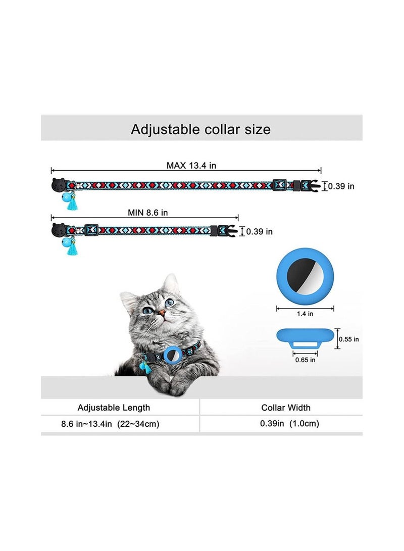 طوق أير تاج جديد قابل للتعديل للحيوانات الأليفة للقطط والكلاب طوق مضاد للفقد مع حامل أير تاج ملحقات للكلاب والقطط مع جرس - Image 2