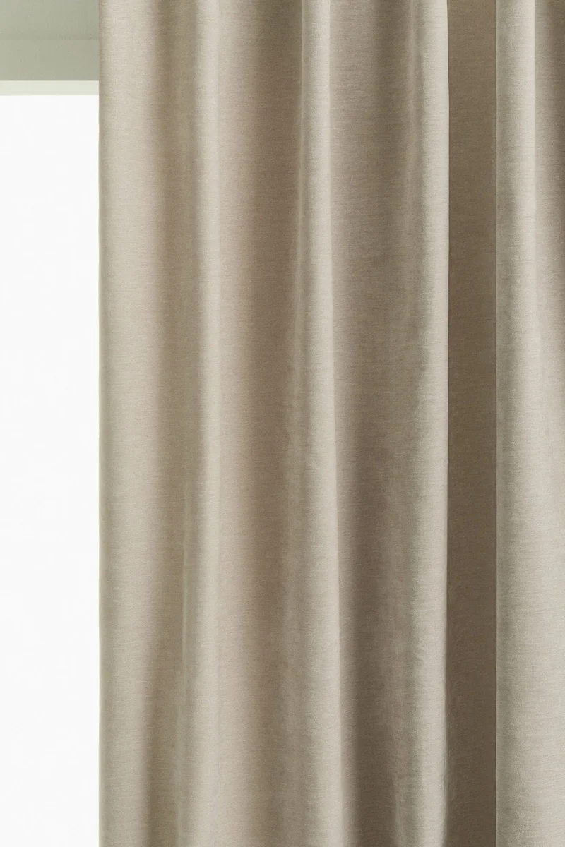 H&M 1-pack long and wide chenille curtain length