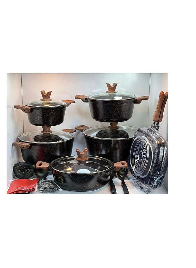 DESSINI طقم أواني طهي جرانيت 19 قطعة 9000 - Image 3