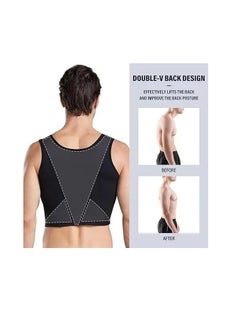 Spall Mens Slim Control Shaper Compression Tank Top Body Posture Corrector Corset Sleeveless Top Abdomen Control Underwear  - Image 5
