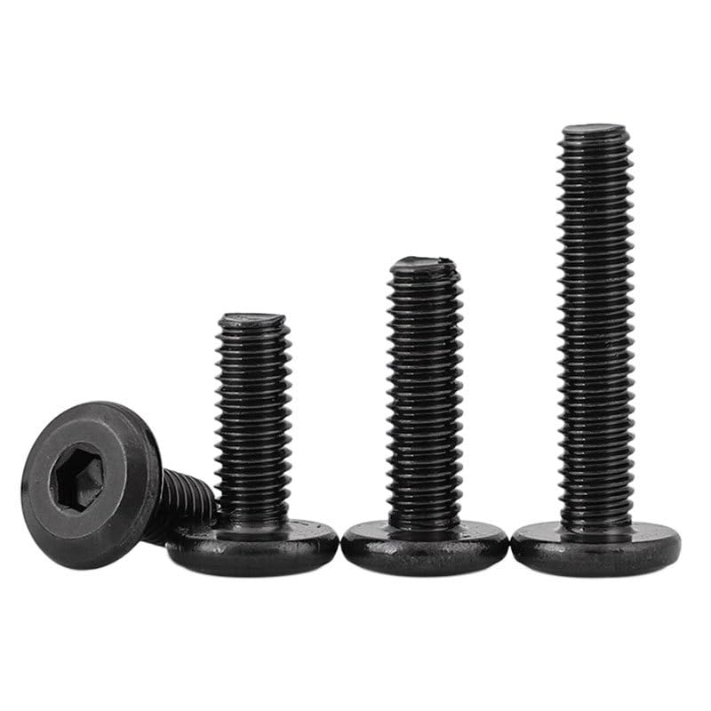 Hmevsafinect 16 Pack M6 x 25 mm Flat Head Hex Socket Cap Screws Bolts, 304 Stainless Steel 18-8 Black Oxide, Connector Bolts Screws for Furniture, Full Thread (M6 x 25mm 16PCS) - Image 1