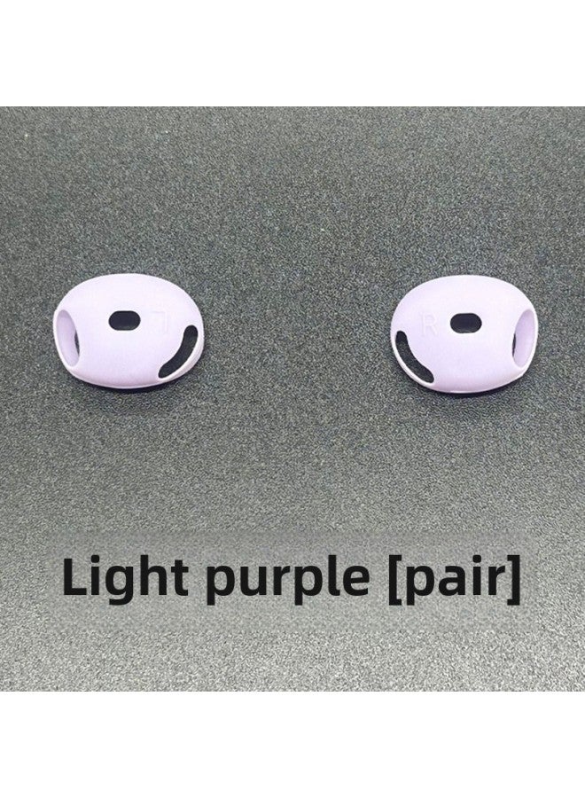 Suitable For Apple Airbuds4 Silicone Ear Cuffs Airbuds4 Anti-slip Headphone Protective Cover Apple Silicone Ear Cap-Color: Pair-Applicable Models:Airpods 4th Generation Anti-slip Earmuffs - Image 1
