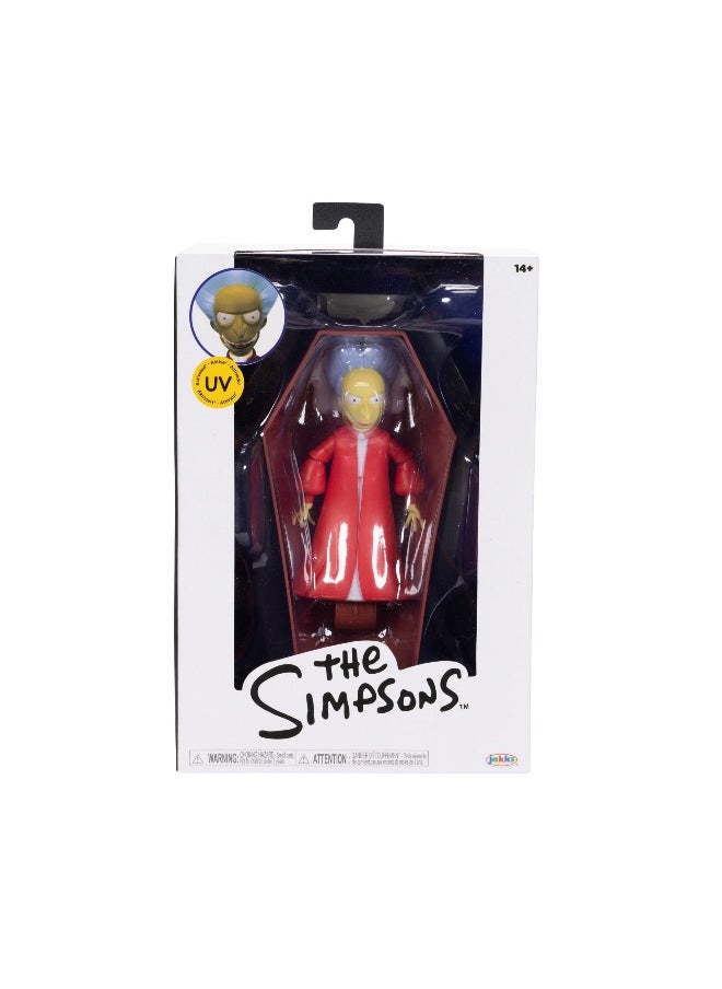 The Simpsons The Simpsons Vampire Mr. Burns Sun/UV Light Face Burn UV Activated Figure (12.7 cm)  - Image 1