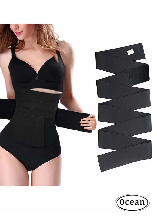 Ocean Waist Belt, Wrap Waist Trainer for Women, Tummy Wrap Waist Trimmer Belt Slimming Body Shaper  - Image 1