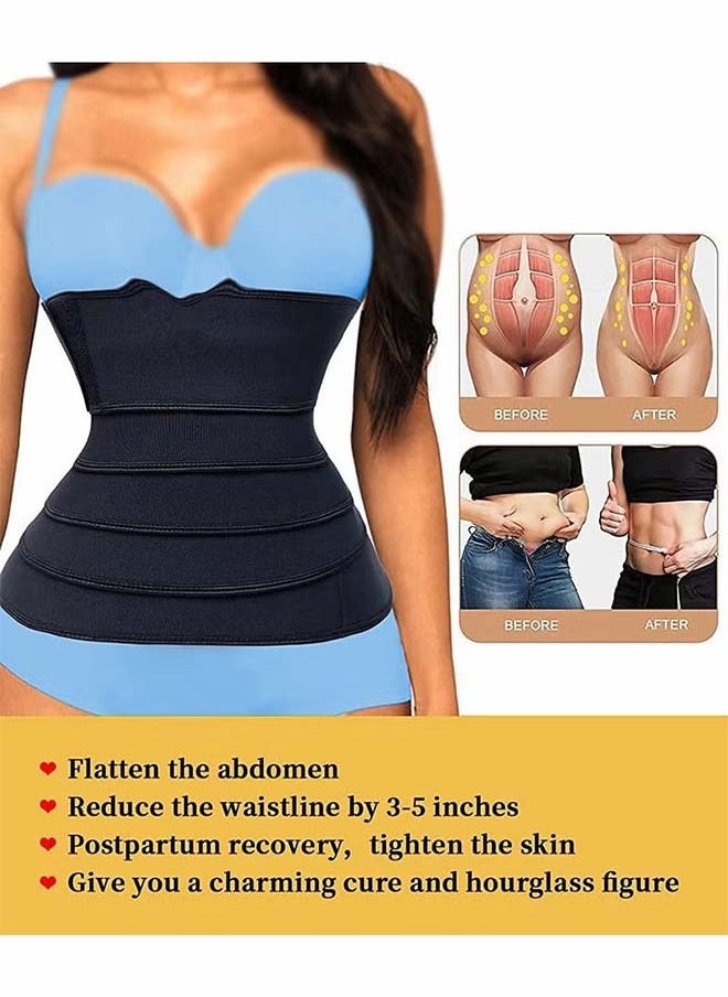 Ocean Waist Belt, Wrap Waist Trainer for Women, Tummy Wrap Waist Trimmer Belt Slimming Body Shaper  - Image 2