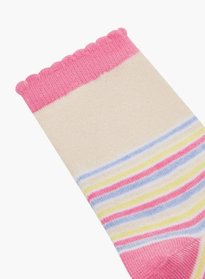 Flora Bella By Shoexpress Girls' Socks with Print - Set of 5