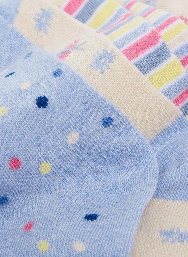 فلورا بيلا من شو إكسبرس جوارب بنات بطبعة - مجموعة من  قطع - Image 4