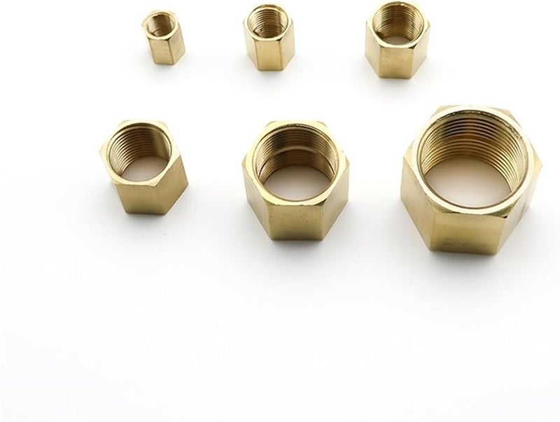 Brass Pipe Fitting Copper Hose Hex Coupling Female Thread 1 8 1 4 3 8 1 2 3 4 BSP For Water Fuel Gas Color 01 03 - Image 2