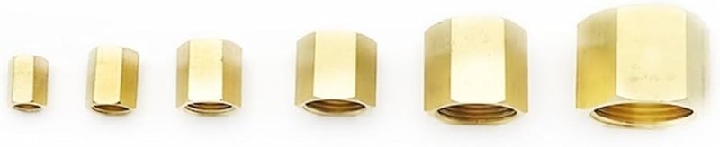 Brass Pipe Fitting Copper Hose Hex Coupling Female Thread 1 8 1 4 3 8 1 2 3 4 BSP For Water Fuel Gas Color 01 03 - Image 3