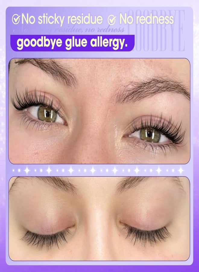 LANFLOWER Magnetic Eyelashes with Applicator Natural Look Magnetic Lashes Wispy False Eyelashes Cat Eye Lashes with Magnets No Glue Needed Lashes Easy to Apply by Lanflower - Image 4