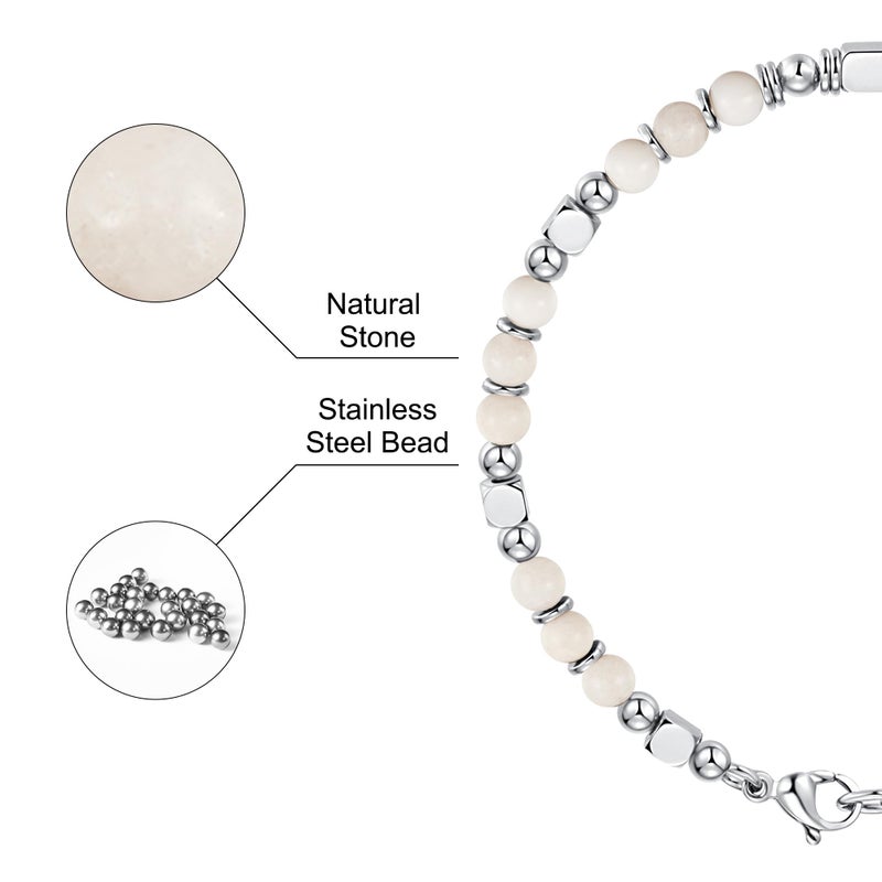 SIUMAL Beaded Bracelets for Women - Silver and Gold Boho Bracelets, Trendy Jewelry Gifts for Lover, Mom, Friends - Image 5