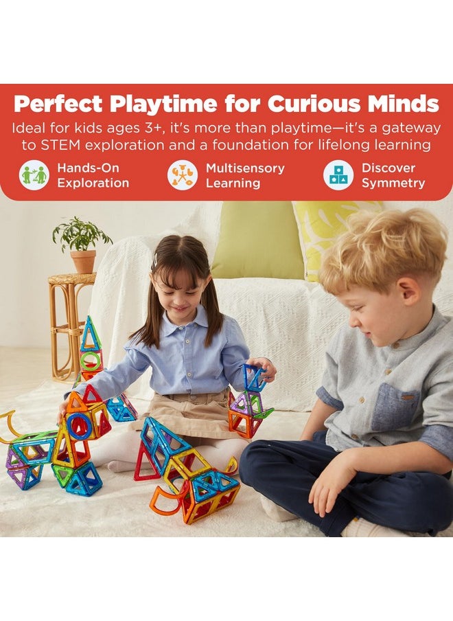Magformers Basic 42-Piece Set | Magnetic Tiles Building Blocks, Educational Kit, Stem Toy Set | Magnetic Building Tiles For Kids To Develop Problem-Solving Abilities And Shape Recognition  - Image 2