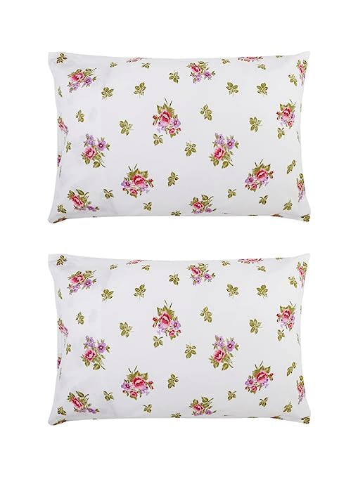 Bombay Dyeing 164 TC Cotton Pink Double Bedsheet with 2 Pillow Covers - Image 5