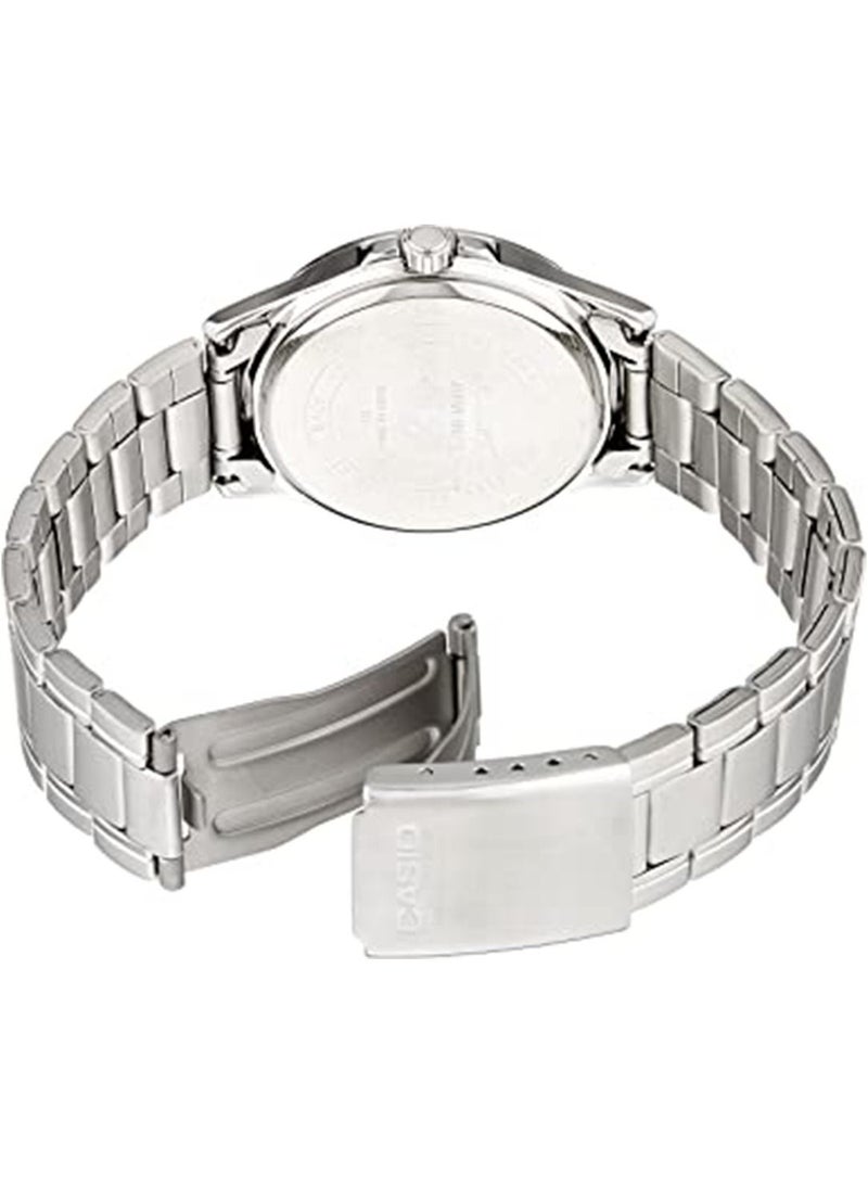 كاسيو Men's Enticer Analog Watch MTP-1381D-7A - 47 mm - Silver - Image 2