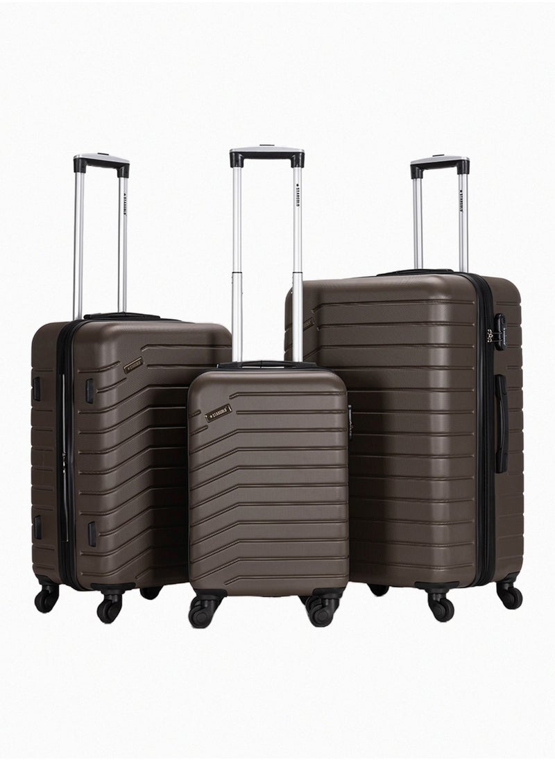 Stargold Suitcase Set of 3 PCS ABS Hardside Travel Luggage Bag  - Image 1