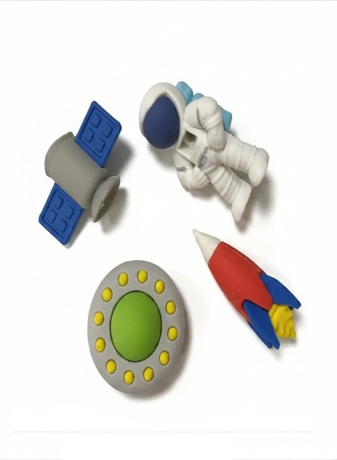 Blluex Premium 3D Puzzle Eraser Set for Kids – Themes (Astronaut & Rocket) – Non-Toxic Detachable Rubber for School, Art & Return Gifts (Outer Space (4 Piece)) - Image 3