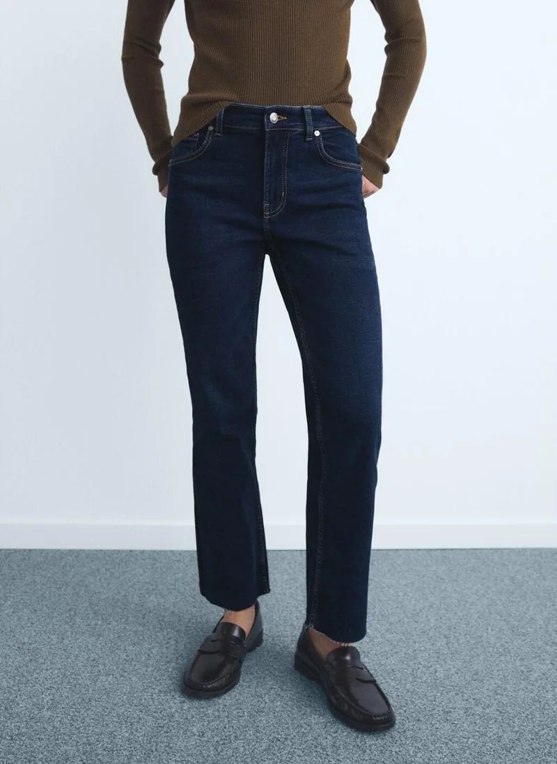 مانجو Sienna flared cropped jeans