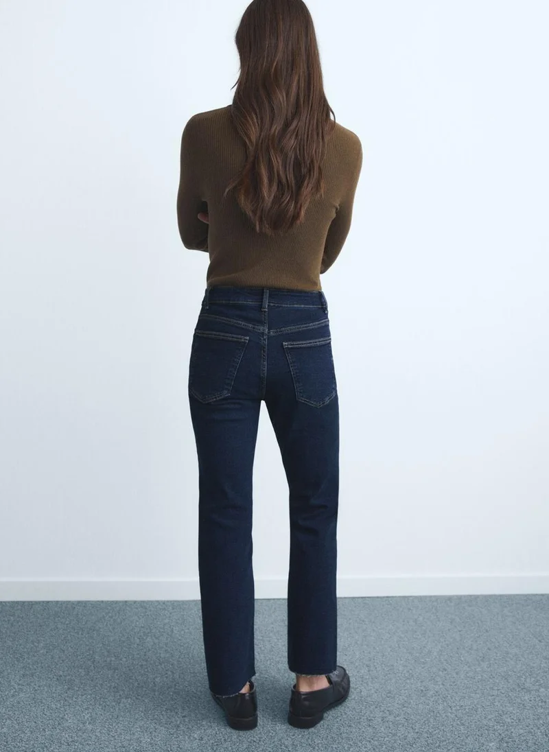 مانجو Sienna flared cropped jeans