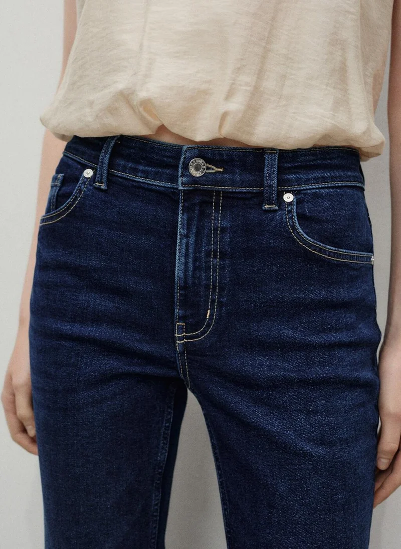MANGO Sienna flared cropped jeans