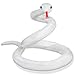 GDZRDFLH Stuffed Snake Animal 80 in Snake Plush Large Giant Stuffed Animals Snake Lifelike Cute Stuffed Animals for Birthday Present Party Prank Prop White - Image 2