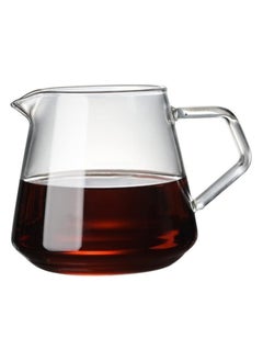 INVEIN V60 Coffee Server 01, 360 ml Borosilicate Glass Coffee Pot, Transparent without Lid with Heat-Resistant Handle, Perfect for Dripping and Serving Coffee  - Image 1