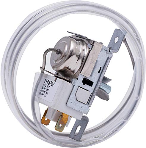 CIZZ 2198202 Refrigerator Freezer Thermostat Temperature Controller Replacement for Whirlpool, Kenmore, Roper, Estate, Crosley, Inglis, KitchenAid, Maytag, Amana Refrigerators, Replaces 2161284 2198201 - Image 2