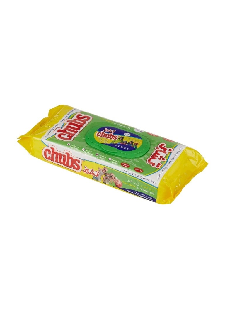 Chubs Baby wipes with shea butter and almond oil 40 wipes  - Image 3