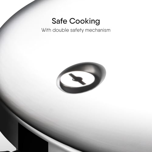 Stahl Xpress Triply 1.5 L Pressure Cooker Baby, Induction Cooker, Outer Lid Pressure Cooker, Induction & Gas Stove Compatible, 5 Years Warranty - Image 3