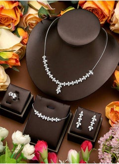Luxury Jewellery Set For  Women Inlaid With Zirconia
