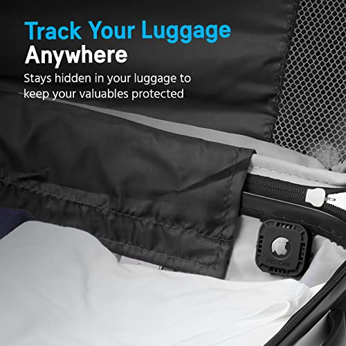 Pelican Protector - Airtag Holder/Case with 3M Adhesive Sticker [1 Pack] Protective Shockproof Cover for Apple Air tag - Hidden Stick On Mount for Bike Wallet Travel TV Remote Car Luggage - Black - Image 2