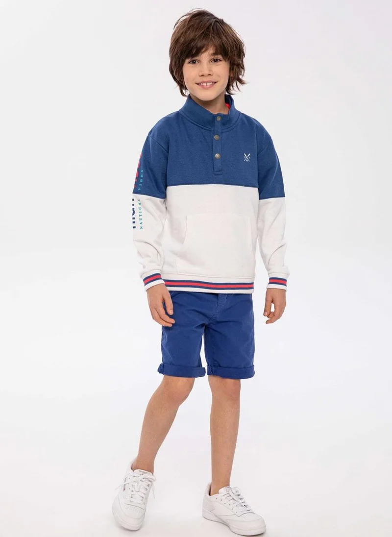 مينوتي Kids Boys  Boys  Fleece Stand Collar Sweatshirt