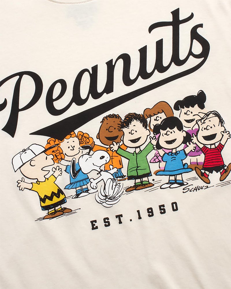 Peanuts Snoopy Womens Graphic T Shirts - Snoopy Charlie Brown Woodstock Crewneck Short Sleeve Shirts for Women (Sizes: S-XL), Size Medium, Cream Peanuts Friend - Image 4