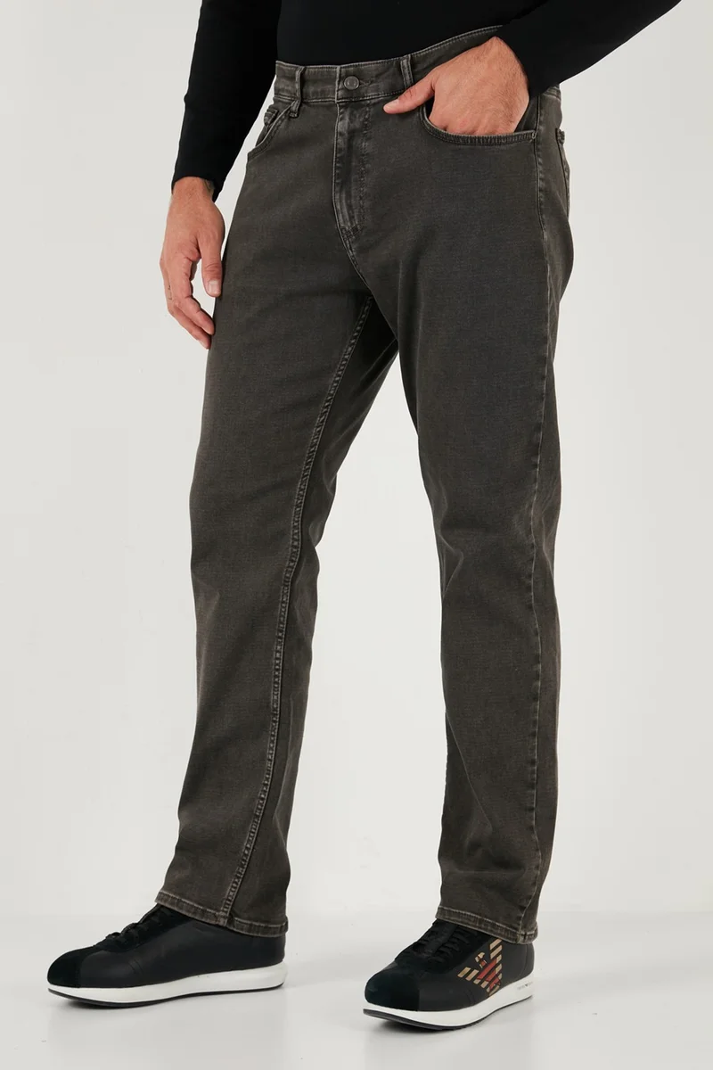 بوراتي Stretch Cotton Comfort Fit High Waist Straight Leg Jeans Men's Jeans 4411S27TEXAS