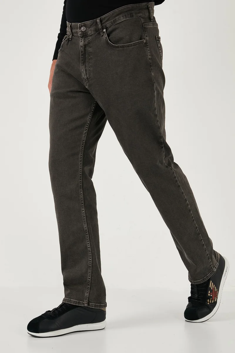 بوراتي Stretch Cotton Comfort Fit High Waist Straight Leg Jeans Men's Jeans 4411S27TEXAS