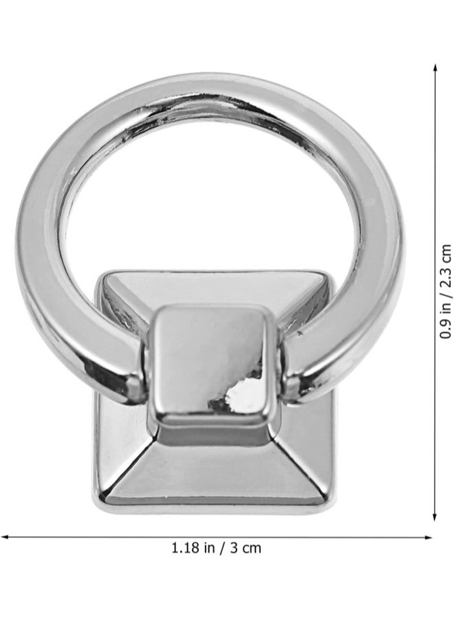 klarako 5PCS Chain Strap Bag Buckle Purse Chain Connector Link Clips with O Rings DIY Leather Craft Purse Replacement for Purse Making Silver  - Image 2