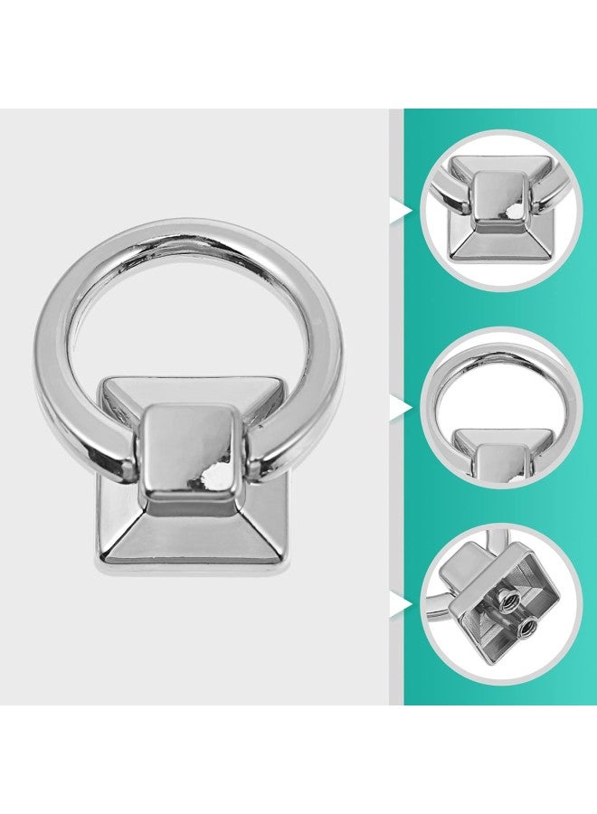 klarako 5PCS Chain Strap Bag Buckle Purse Chain Connector Link Clips with O Rings DIY Leather Craft Purse Replacement for Purse Making Silver  - Image 3