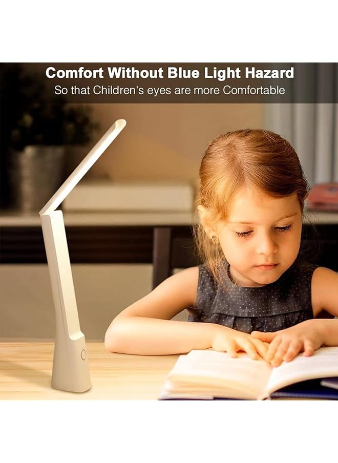 X spring Led Desk Lamp Charge And Plug Available Study Lamp Home Office Table Lamp With 3 Lighting Modes And Stepless Dimming Foldable Portable Eye Protection Table Lamp For Dorm Study Bedroom  - Image 3