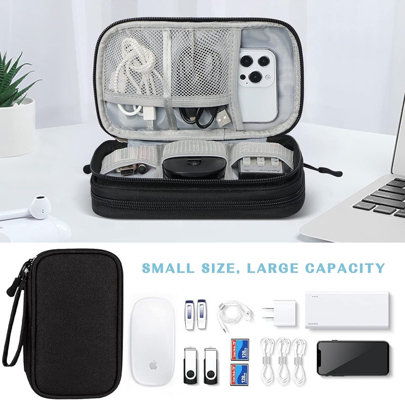 BKK Travel Organizer Pouch for Men | Gadget Organizer Bag with Cable Organiser, Charger Pouch, Tech Accessories Storage, Power Bank Case, Mobile Accessories & Travel Essentials Organizer - Image 2