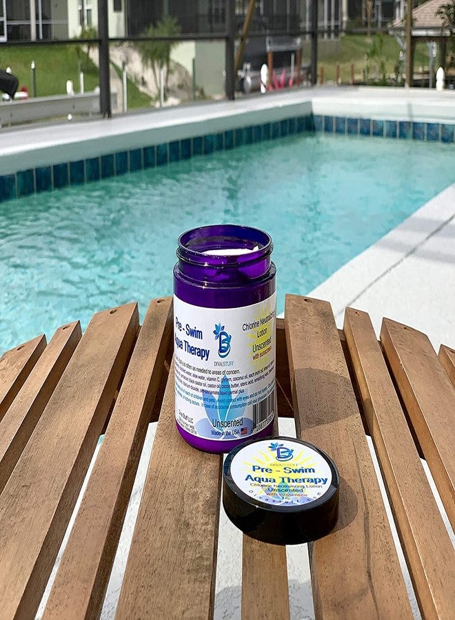 ديفا ستوف مجموعة ديفا ستاف المكونة من قطعتين (لوشن وكريم للوجه) لوشن للجسم والوجه قبل السباحة، معادِل للكلور، يحمي البشرة من الكلور ومياه البحر، صنع في الولايات المتحدة الأمريكية، واقي شمسي بدون رائحة - Image 5